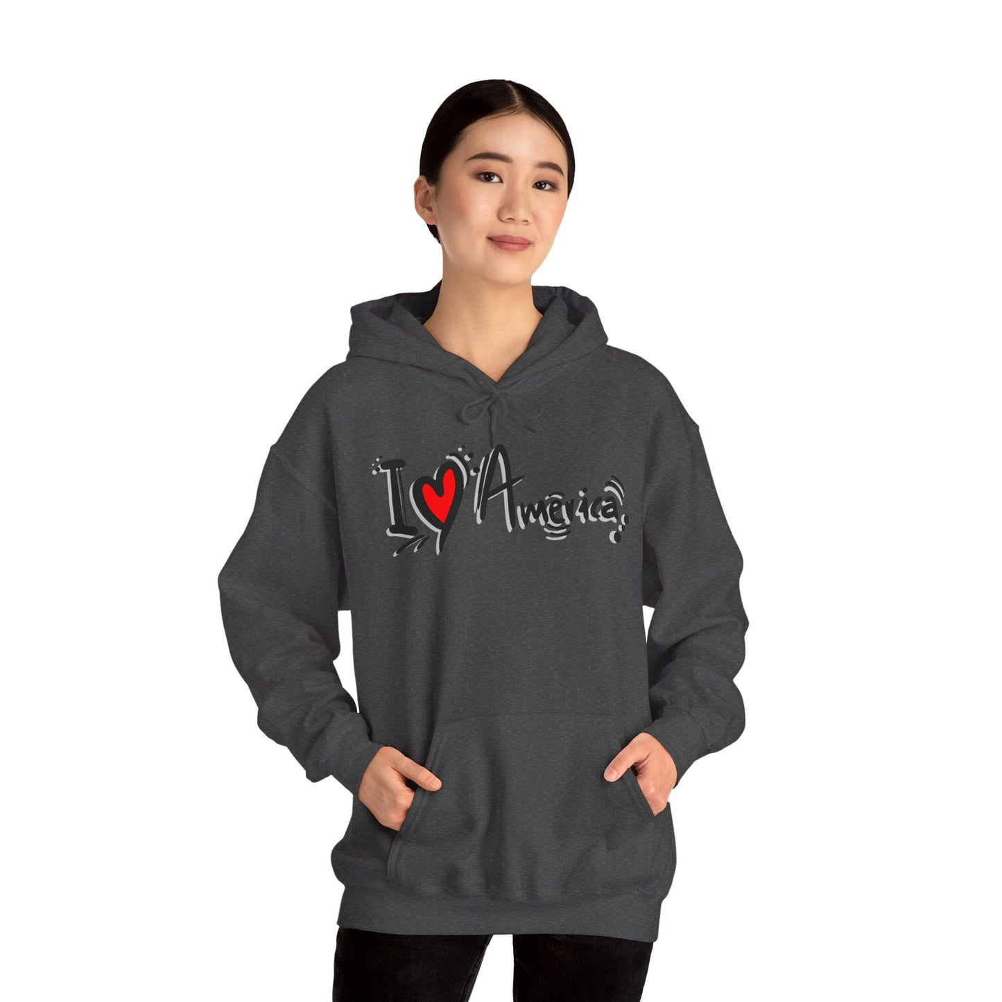 I Love America Unisex Hoodie Sweatshirt