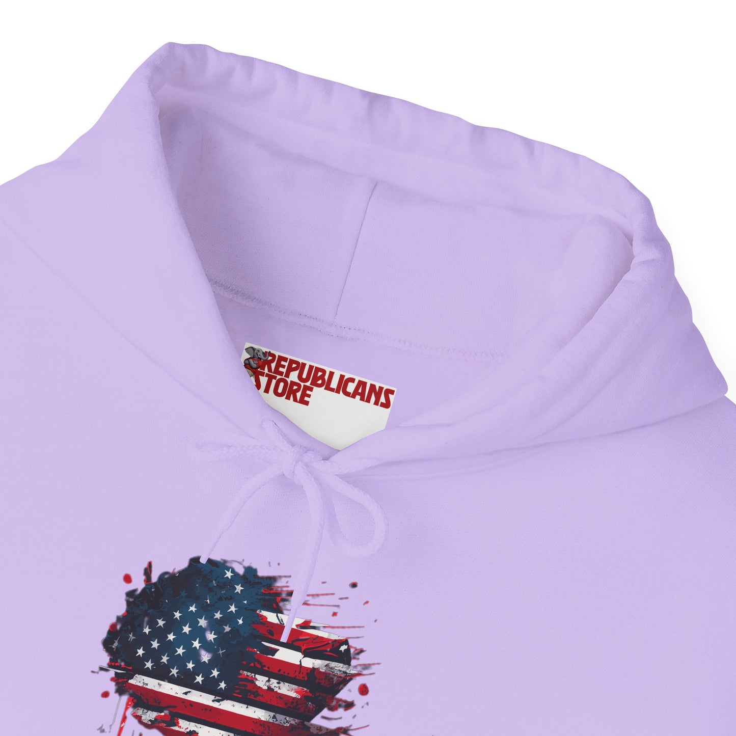 I Love America Heart Flag Unisex Hoodie Sweatshirt