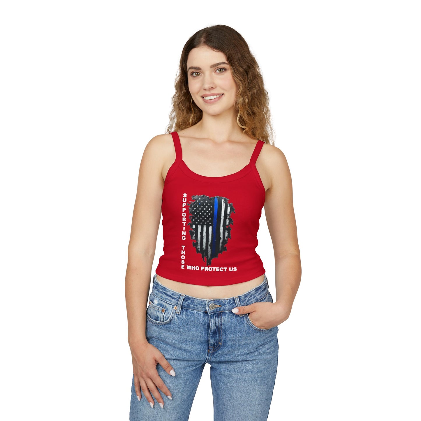 Supporting Those Who Protect Us Patriotic Tank Top