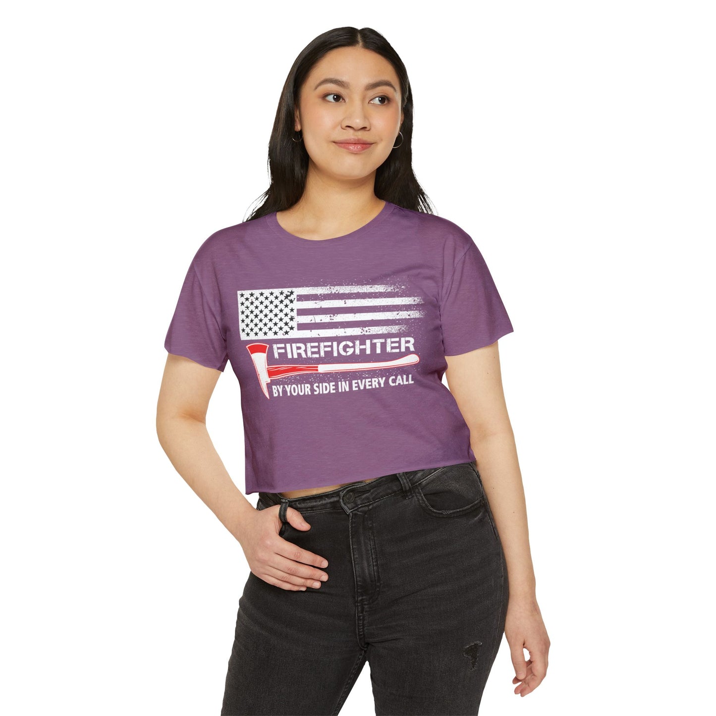 Firefighter Pride Crop Top – By Your Side in Every Call