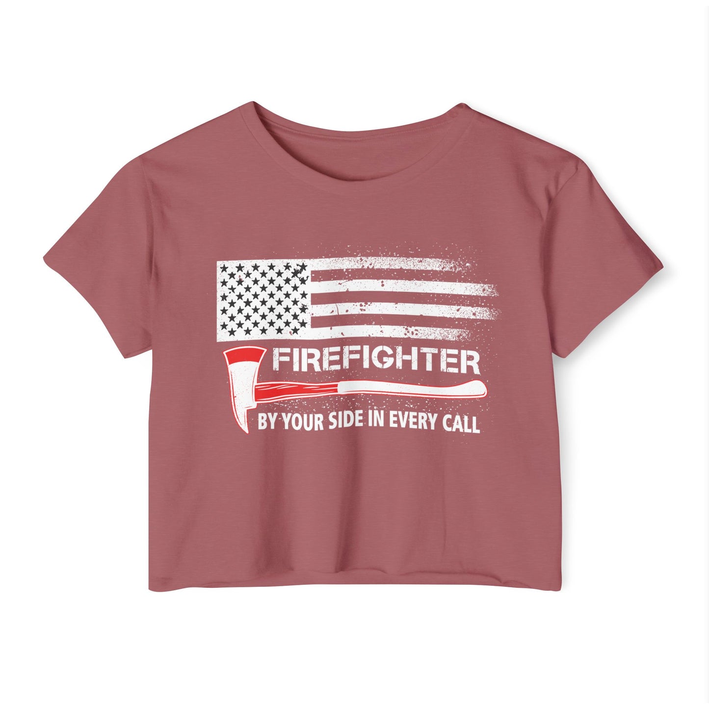 Firefighter Pride Crop Top – By Your Side in Every Call