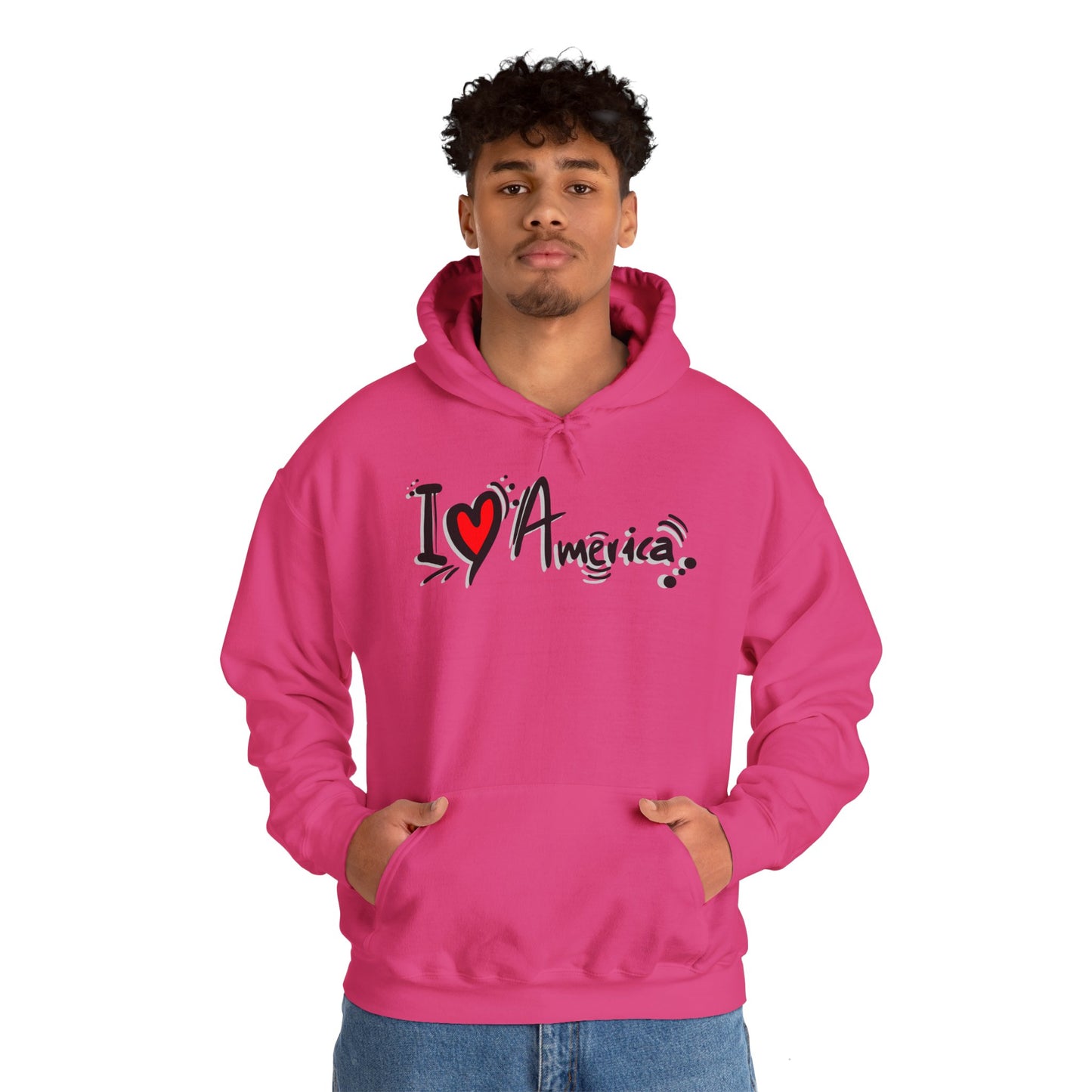 I Love America Unisex Hoodie Sweatshirt