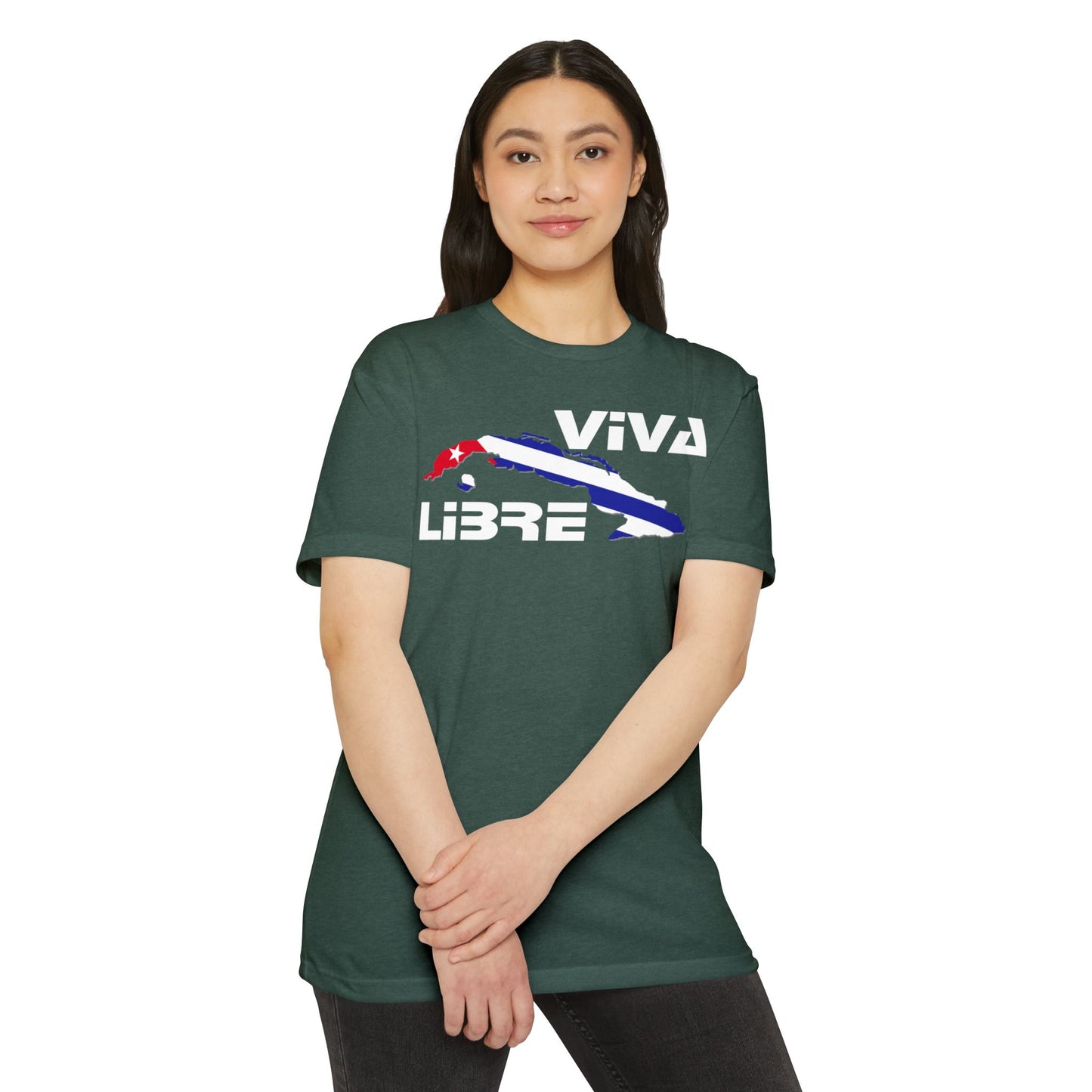 Viva Cuba Libre Patriótica Camiseta
