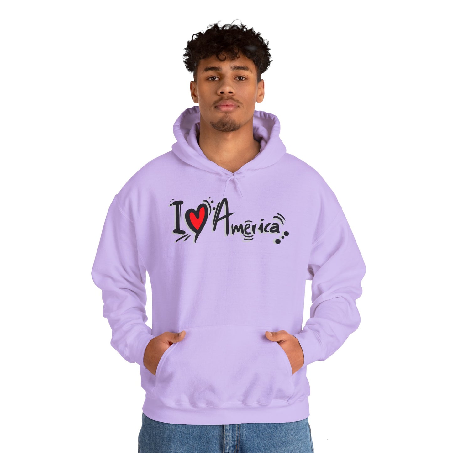 I Love America Unisex Hoodie Sweatshirt