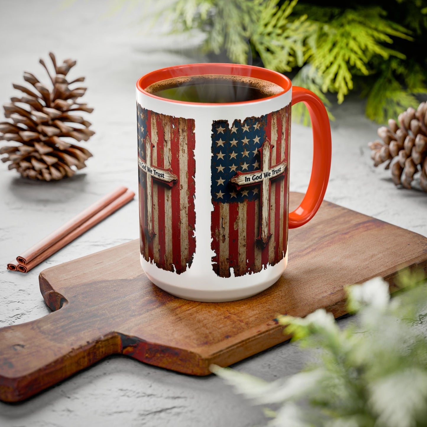 In God We Trust Patriotic Coffee Mug