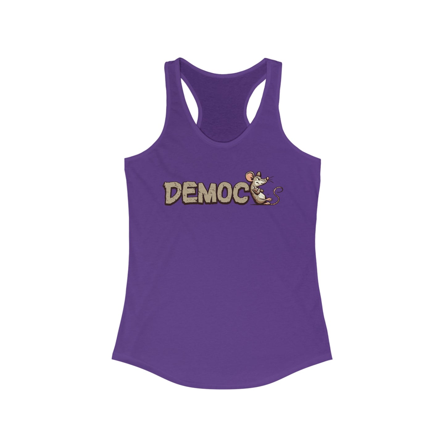 Democ-Rat Funny Political Racerback Tank