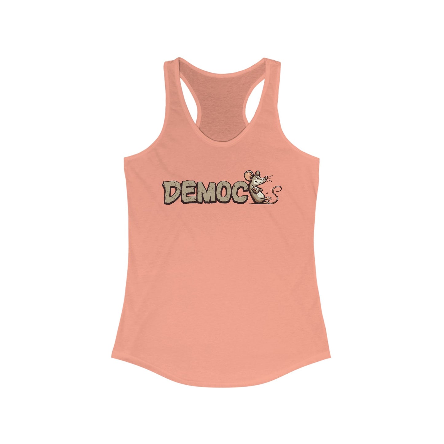 Democ-Rat Funny Political Racerback Tank
