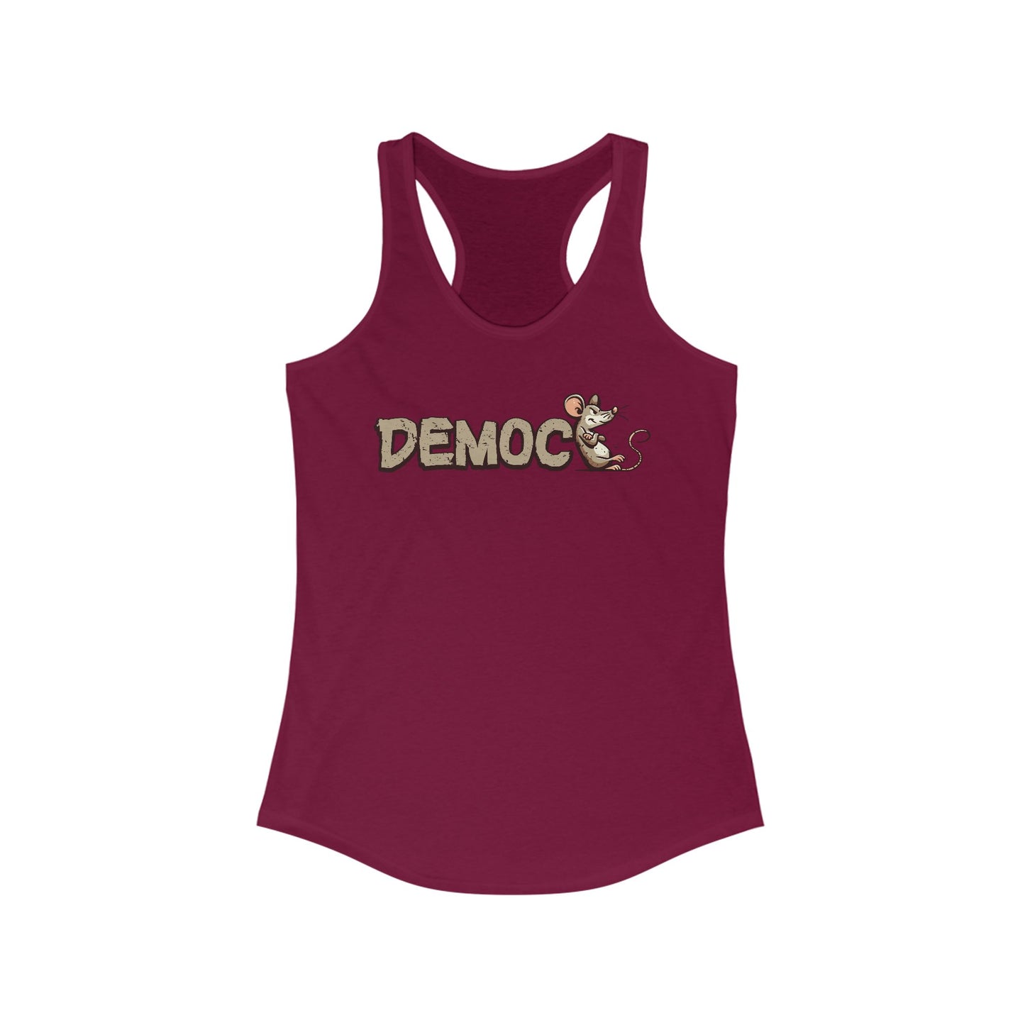 Democ-Rat Funny Political Racerback Tank