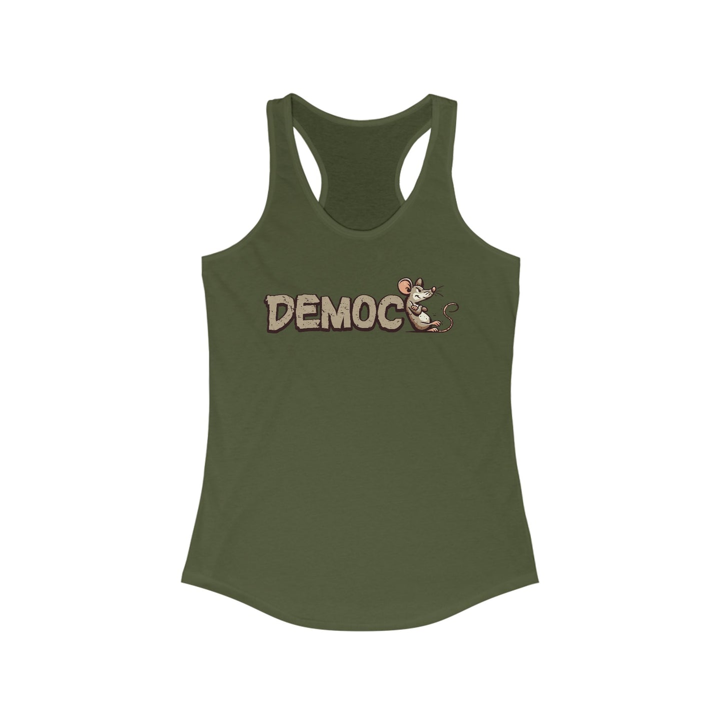 Democ-Rat Funny Political Racerback Tank