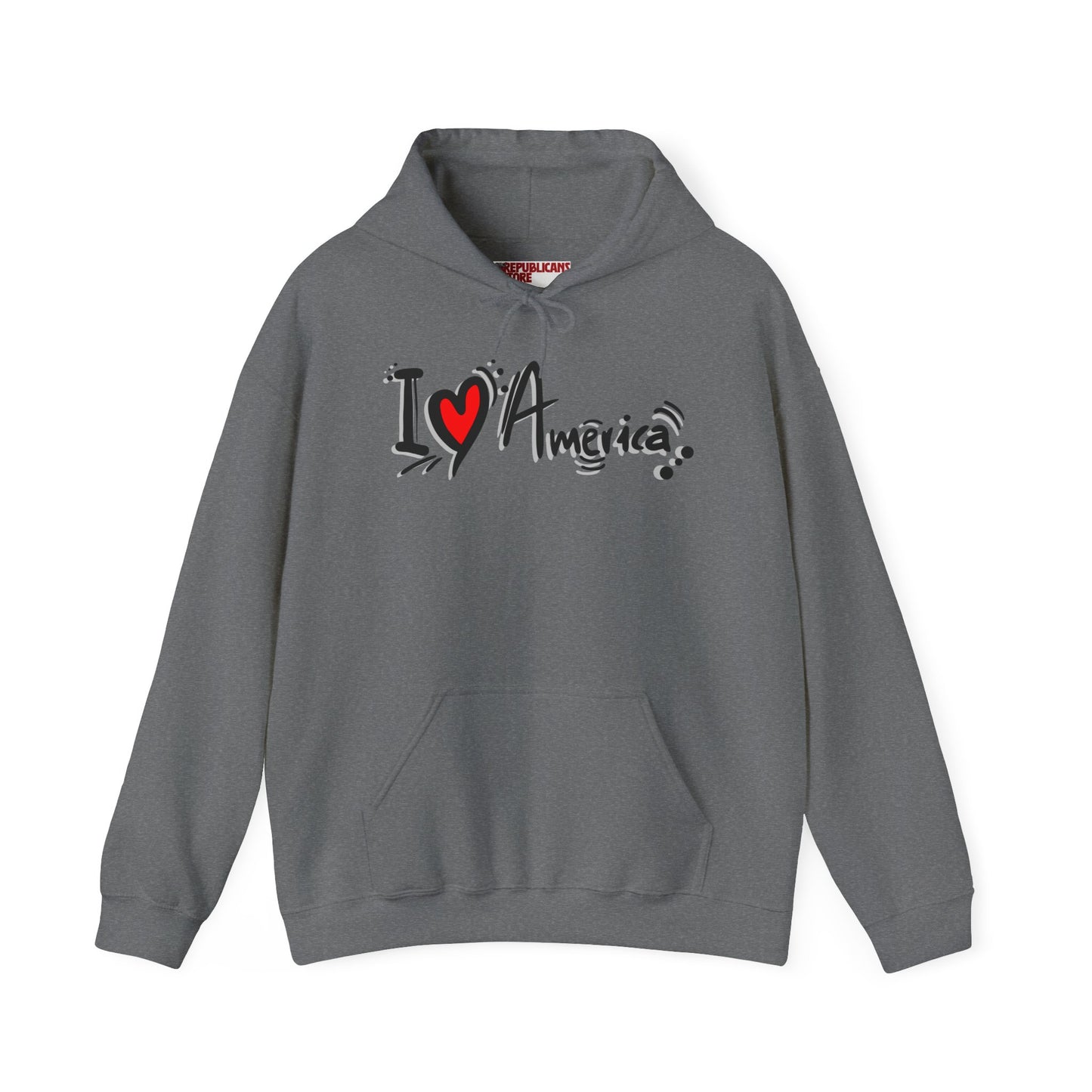 I Love America Unisex Hoodie Sweatshirt