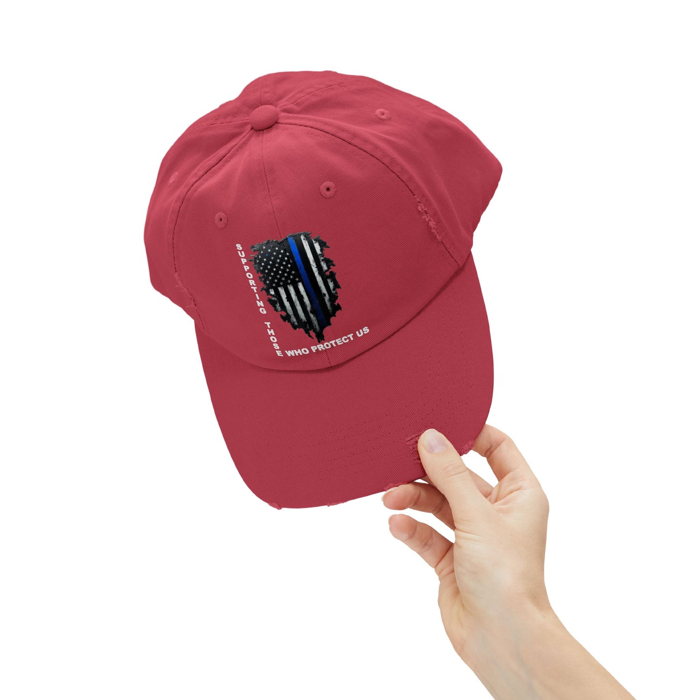 Supporting Those Who Protect Us Patriotic Printed Hat