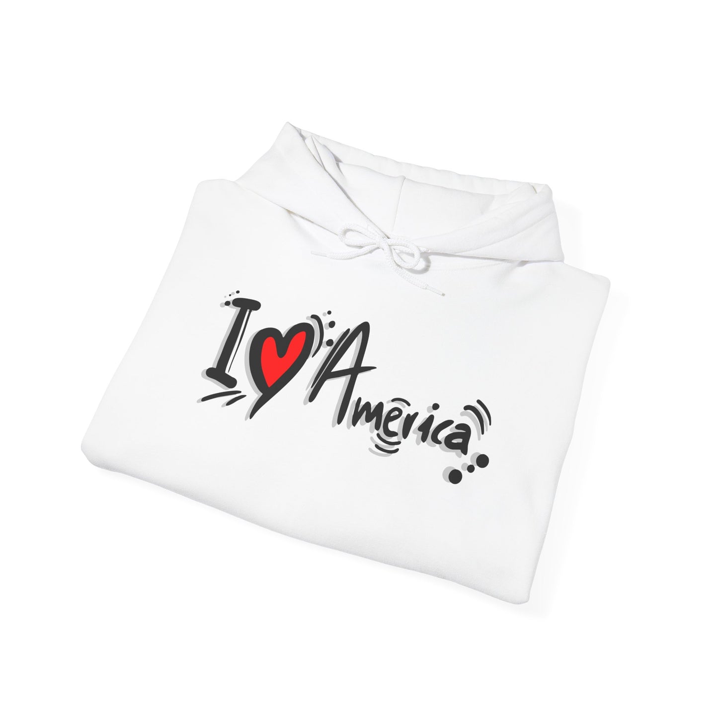 I Love America Unisex Hoodie Sweatshirt