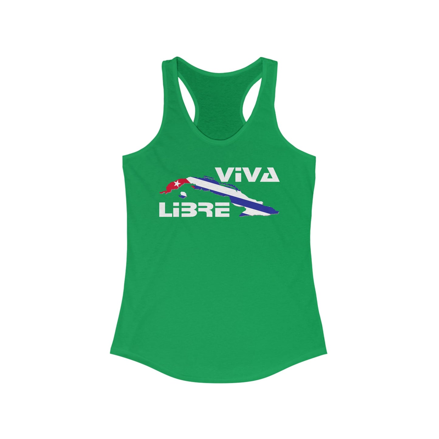 Viva Cuba Libre Patriótico Racerback Tank