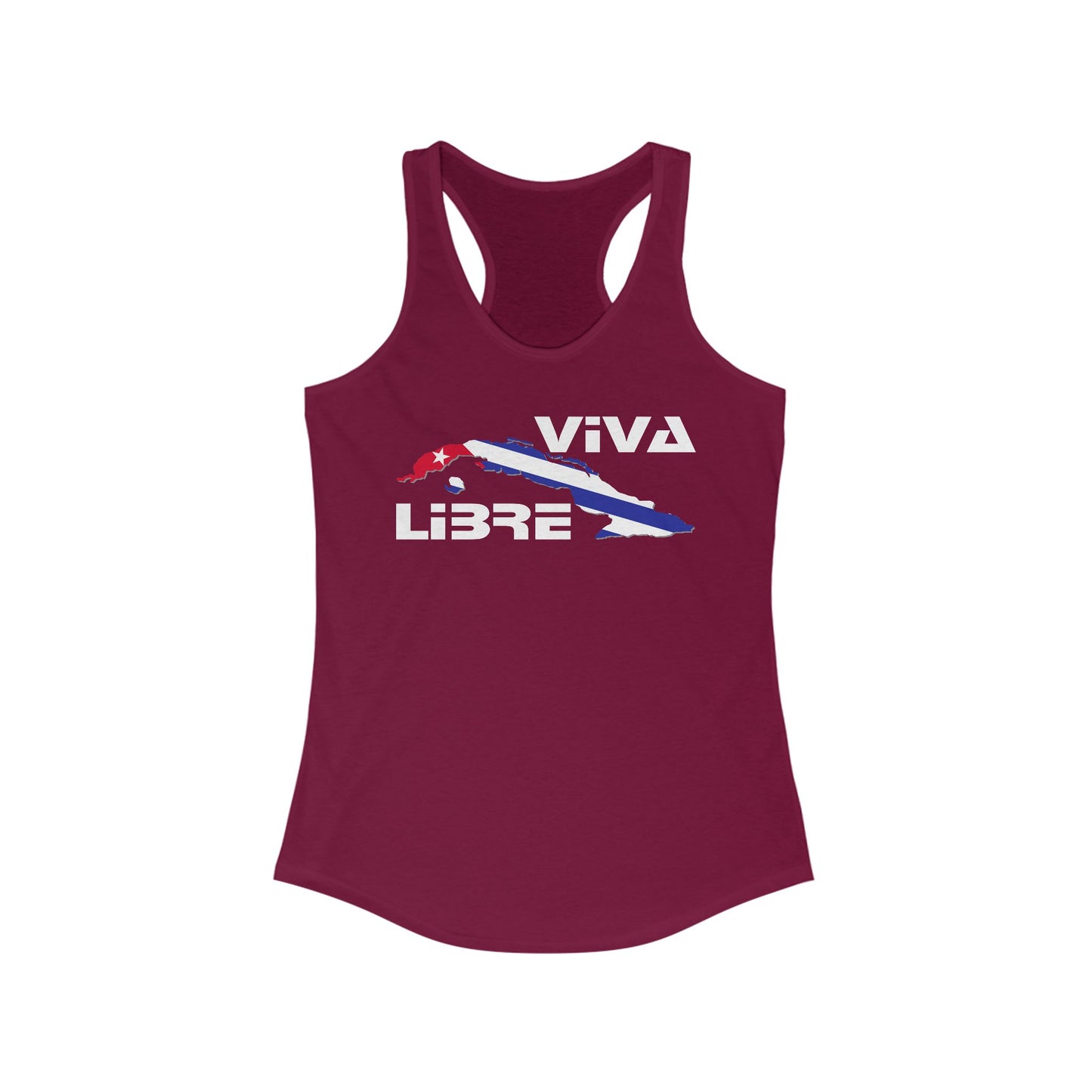 Viva Cuba Libre Patriótico Racerback Tank