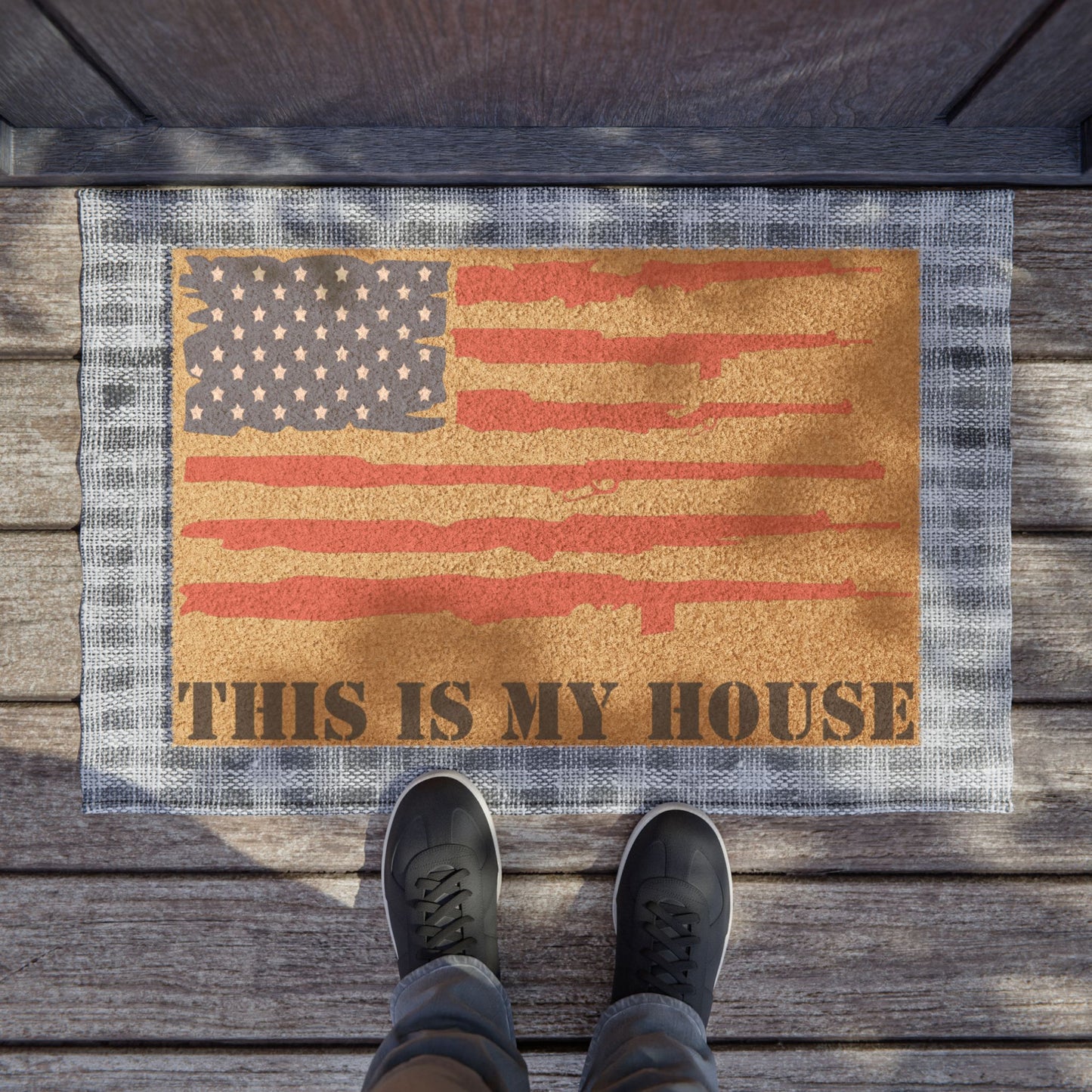 This Is My House Patriotic Doormat