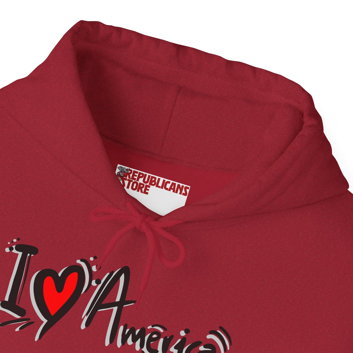 I Love America Unisex Hoodie Sweatshirt