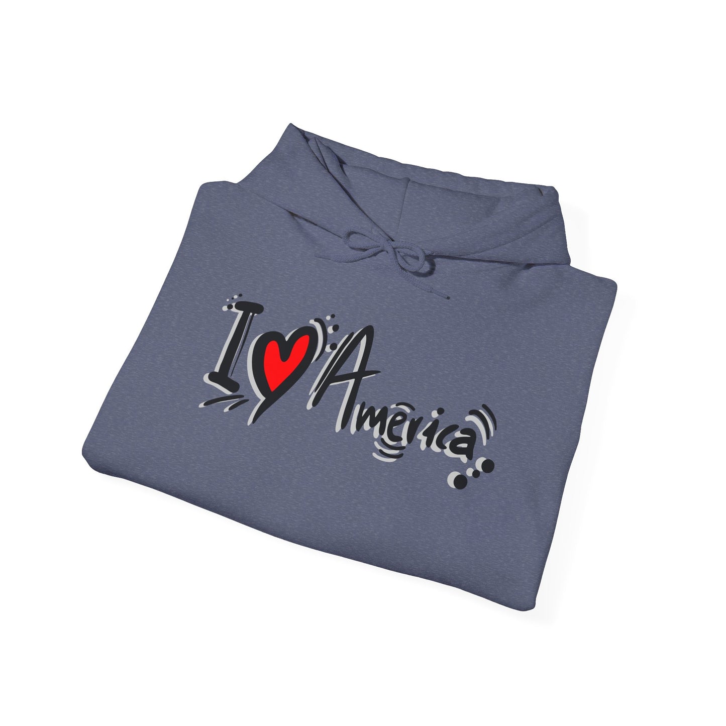 I Love America Unisex Hoodie Sweatshirt