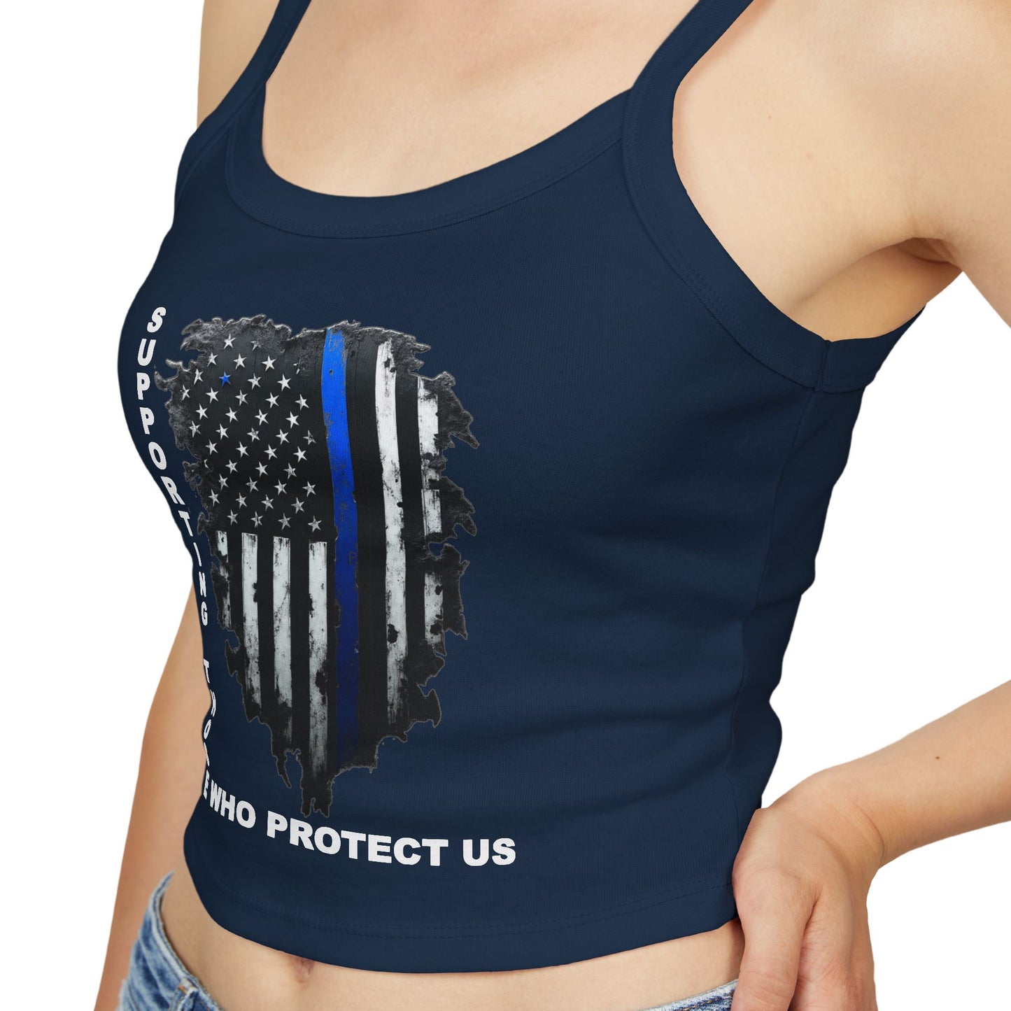 Supporting Those Who Protect Us Patriotic Tank Top