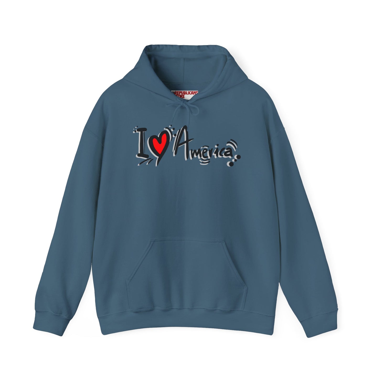I Love America Unisex Hoodie Sweatshirt
