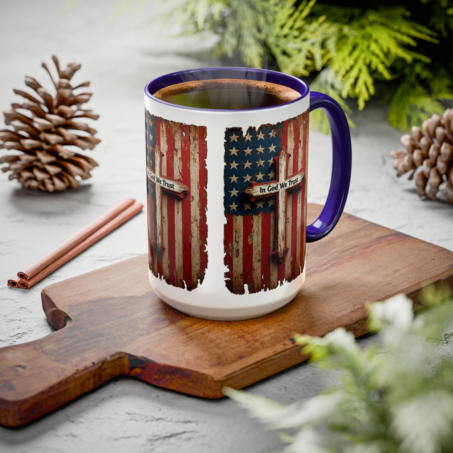 In God We Trust Patriotic Coffee Mug