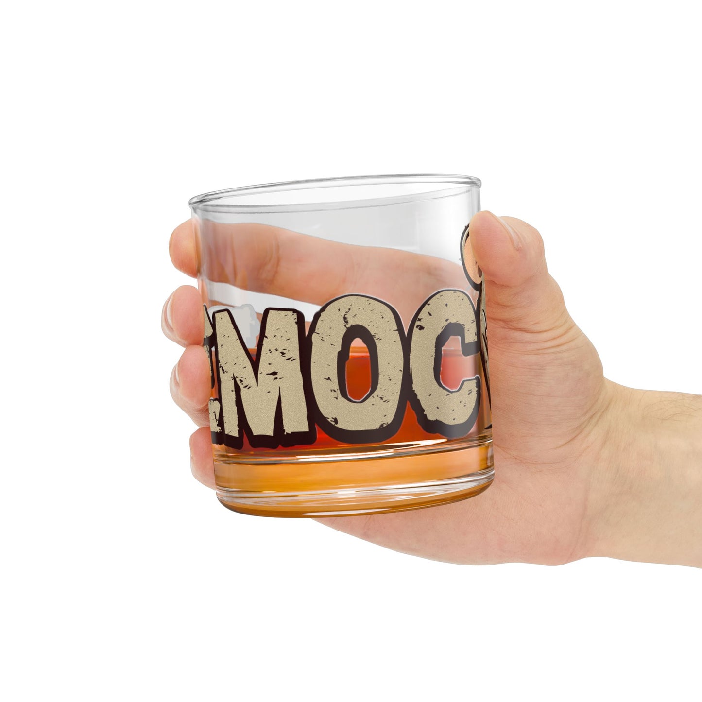 Democ-Rat Funny Political Whiskey Glass