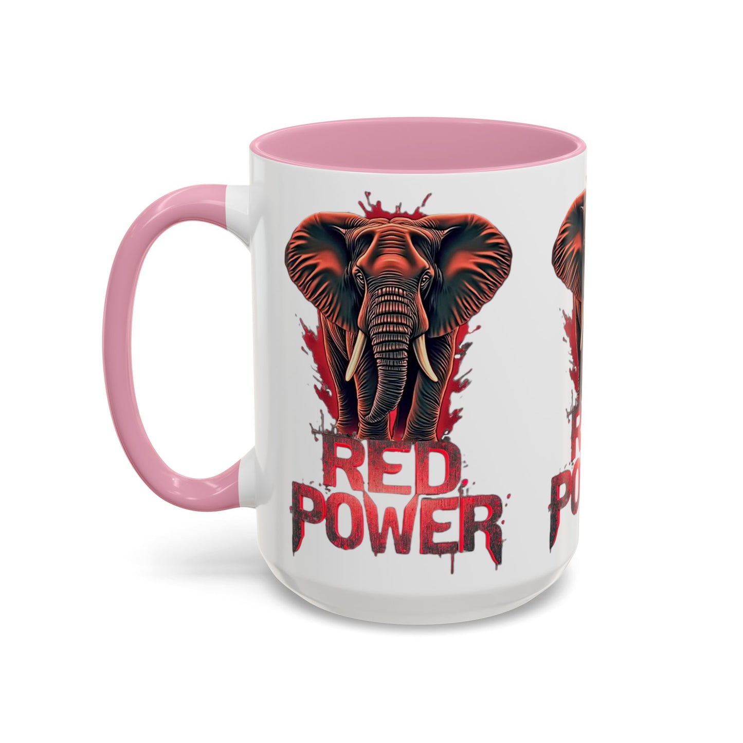 Red Power Patriotic Elephant Coffee Mug