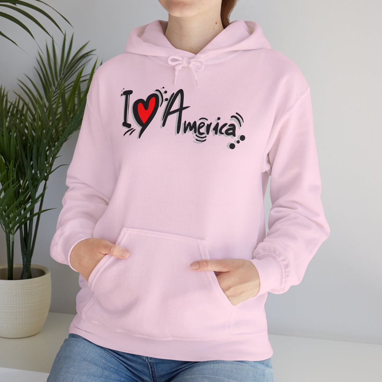 I Love America Unisex Hoodie Sweatshirt