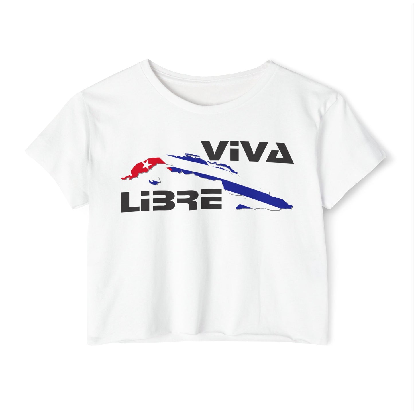 Viva Cuba Libre Patriótico Crop Top