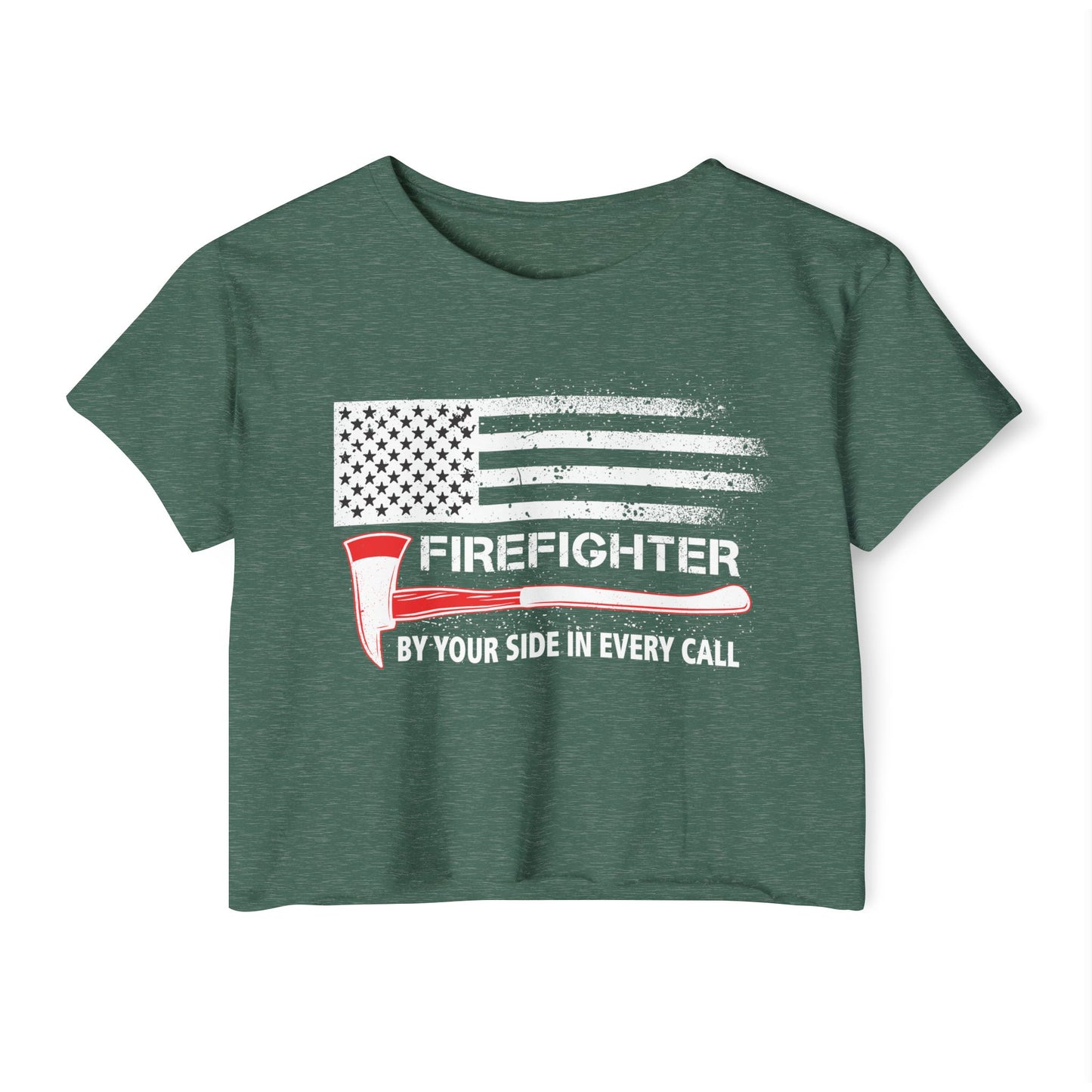 Firefighter Pride Crop Top – By Your Side in Every Call
