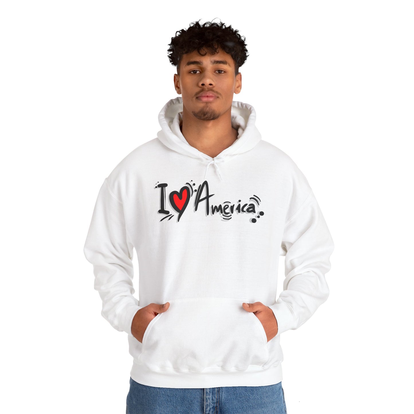 I Love America Unisex Hoodie Sweatshirt