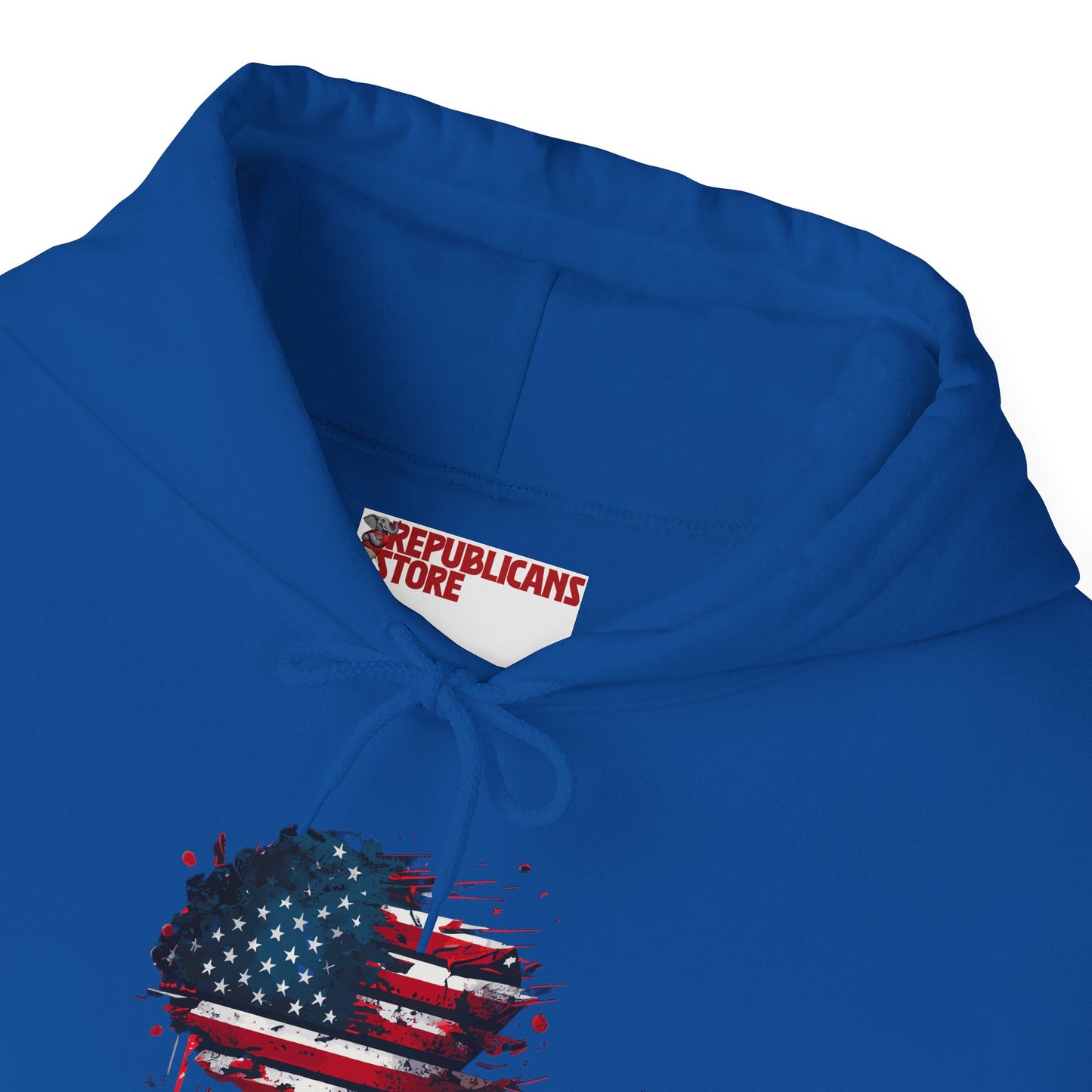 I Love America Heart Flag Unisex Hoodie Sweatshirt