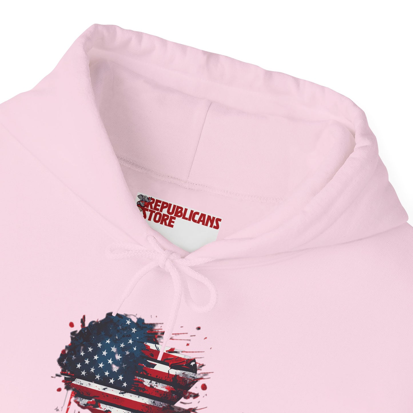 I Love America Heart Flag Unisex Hoodie Sweatshirt