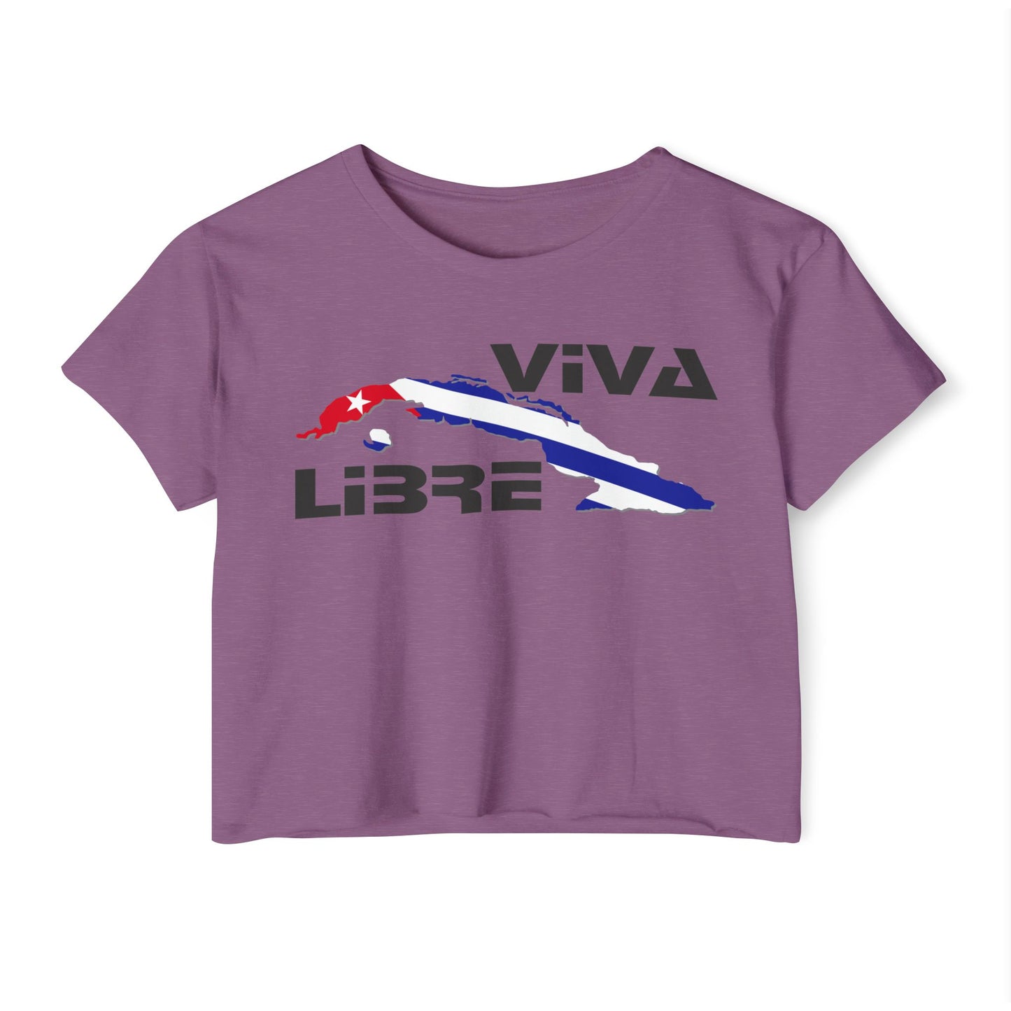 Viva Cuba Libre Patriótico Crop Top
