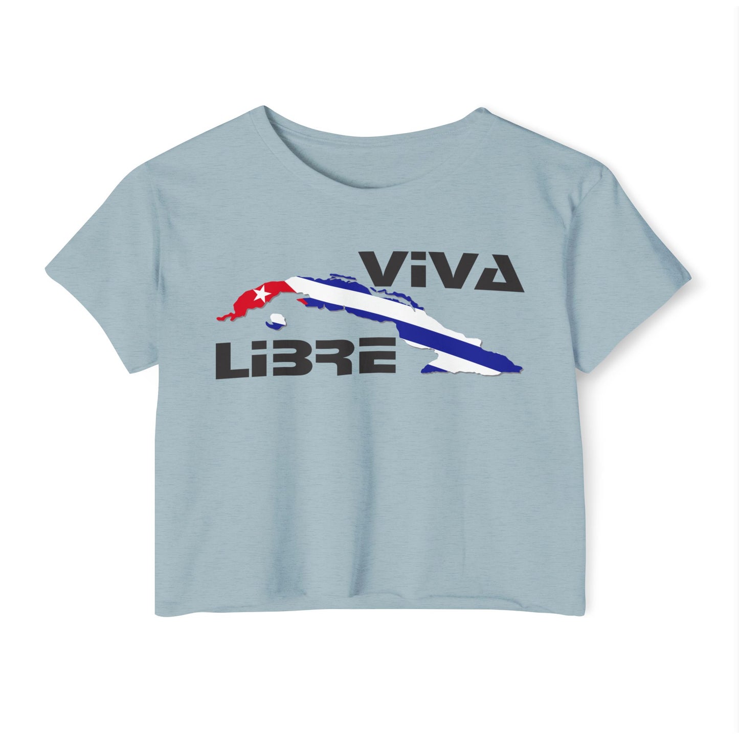 Viva Cuba Libre Patriótico Crop Top