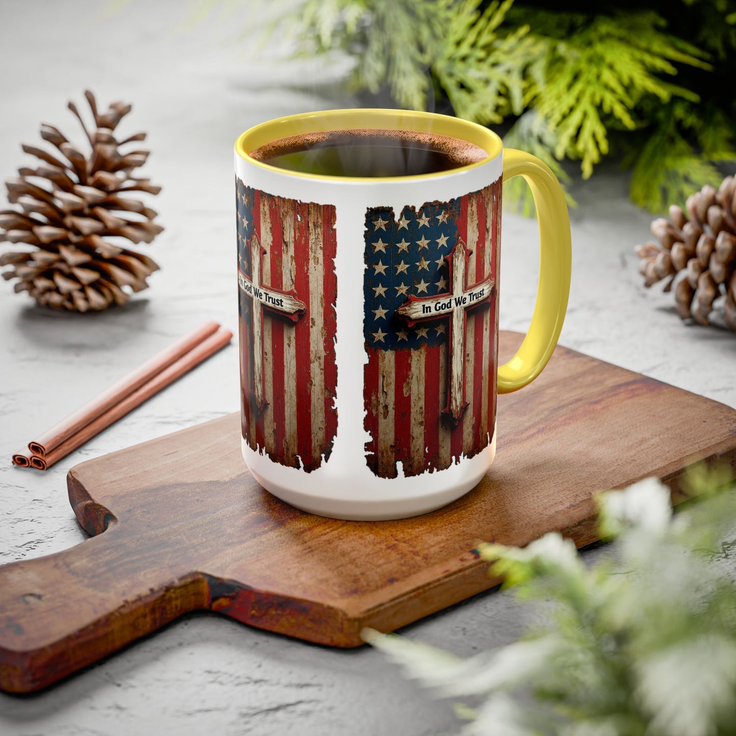 In God We Trust Patriotic Coffee Mug