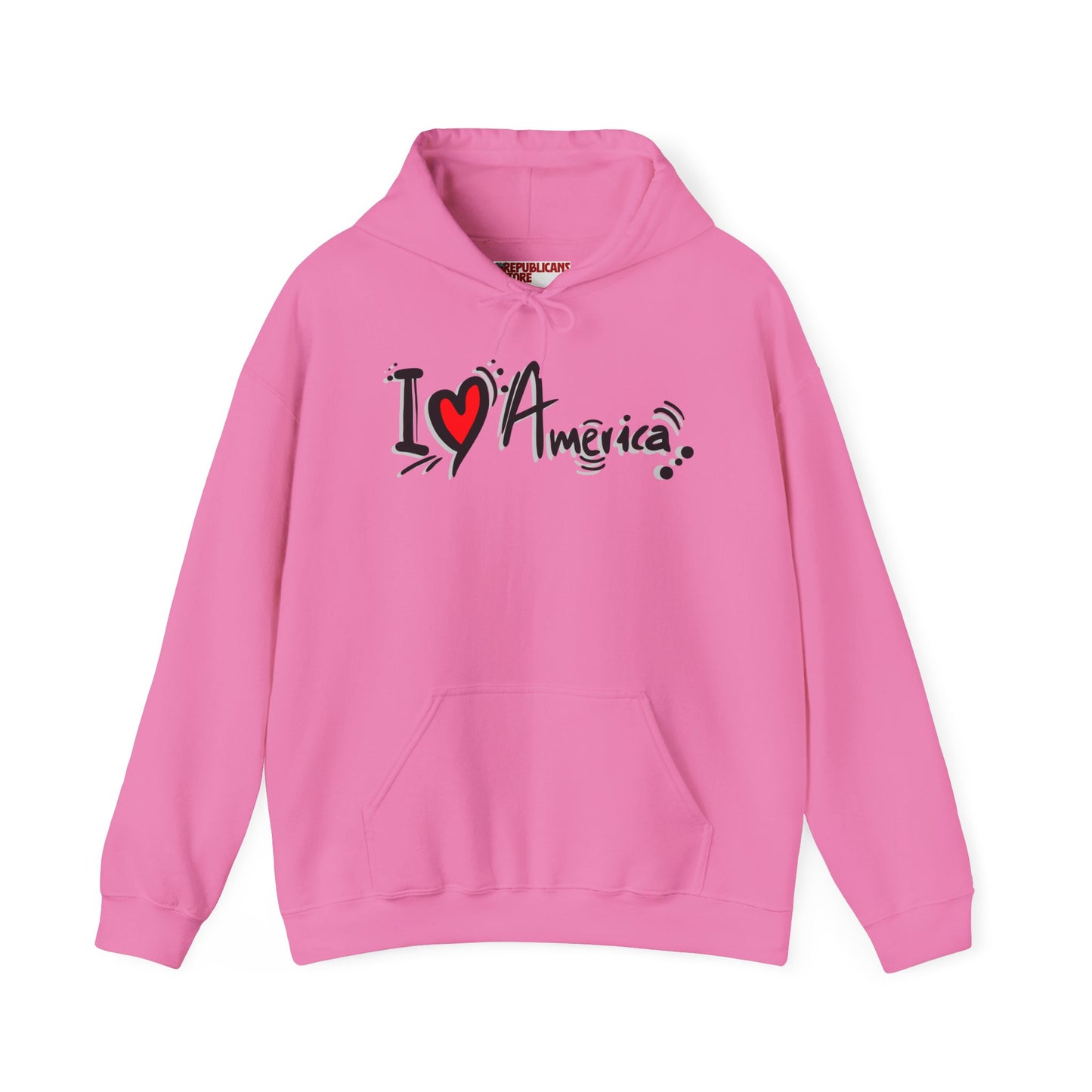 I Love America Unisex Hoodie Sweatshirt
