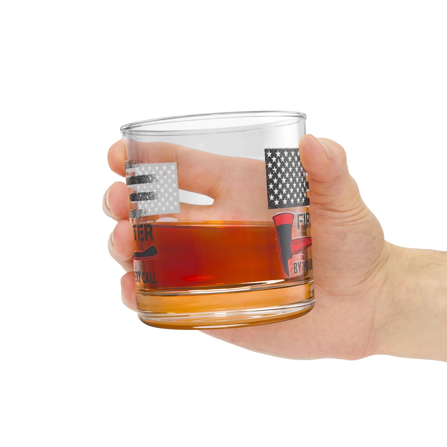 Firefighter Pride Whiskey Glass – By Your Side in Every Call