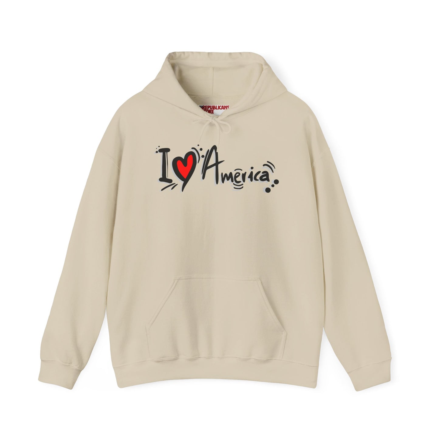 I Love America Unisex Hoodie Sweatshirt