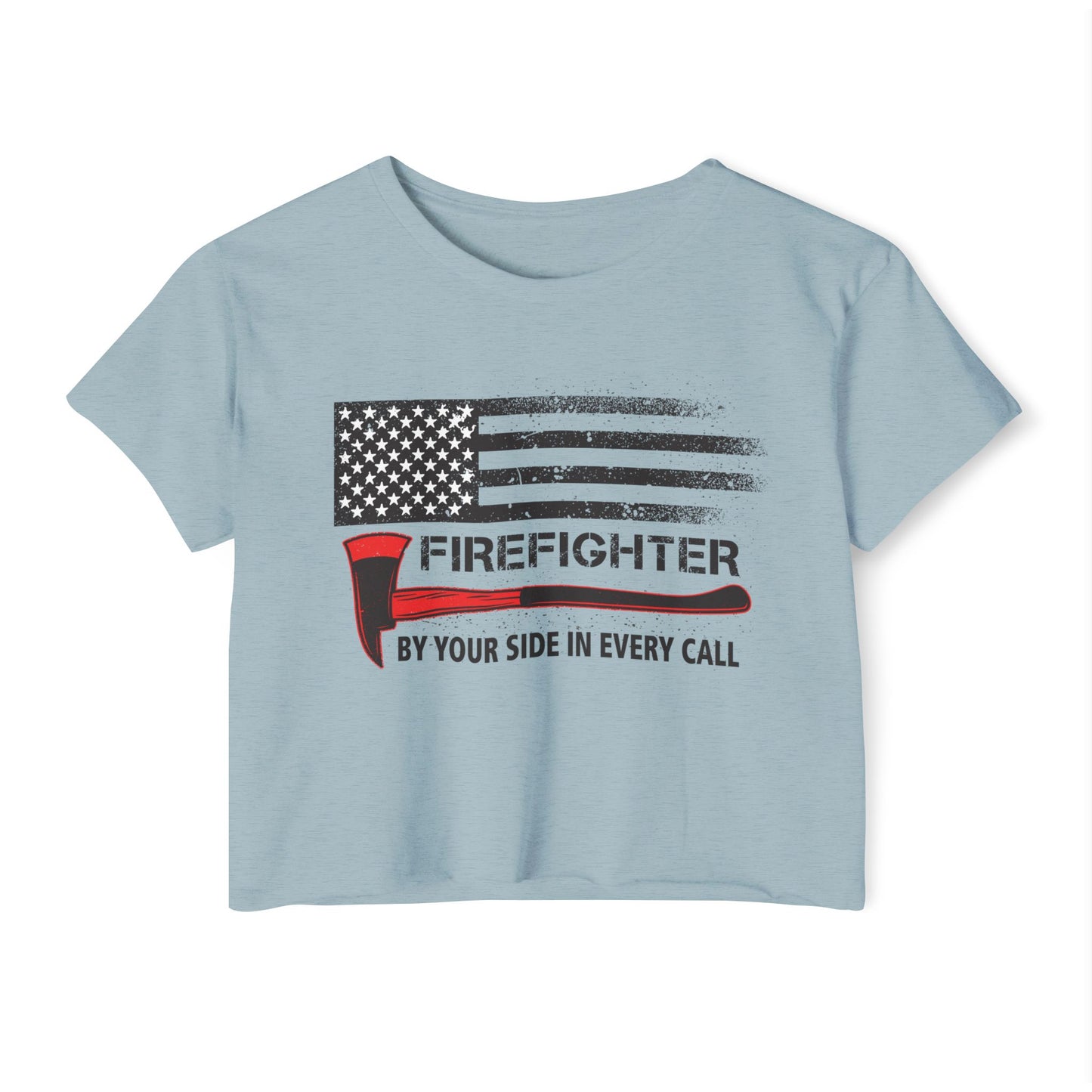 Firefighter Pride Crop Top – By Your Side in Every Call
