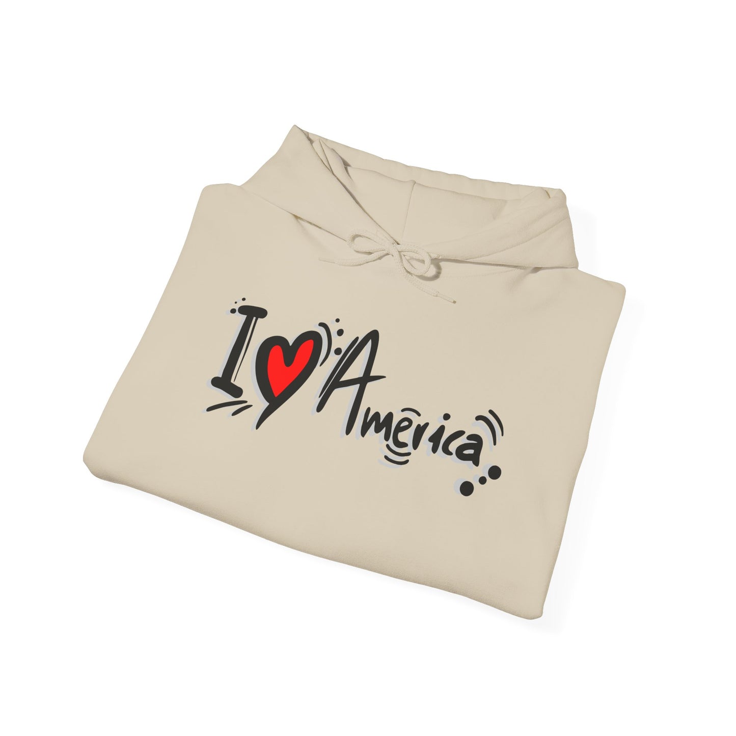 I Love America Unisex Hoodie Sweatshirt