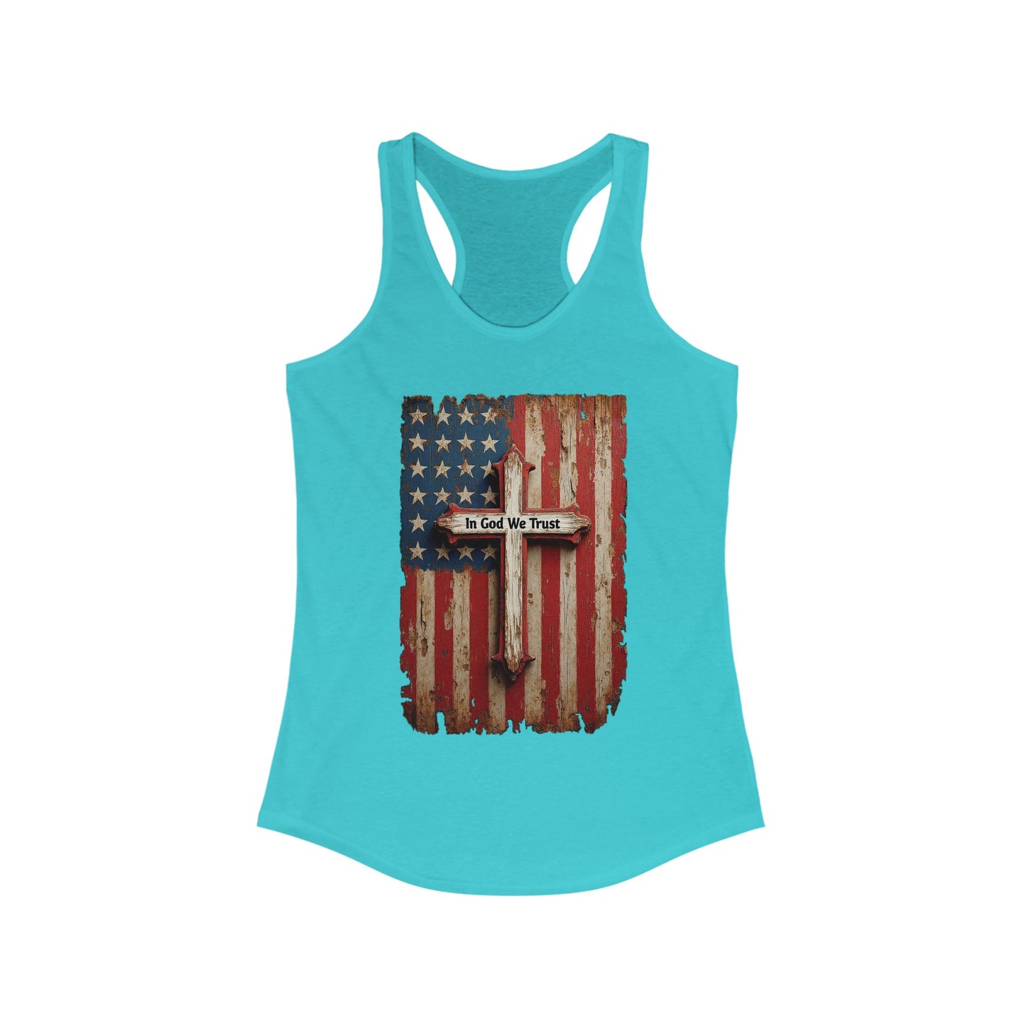In God We Trust Patriotic Racerback Tank