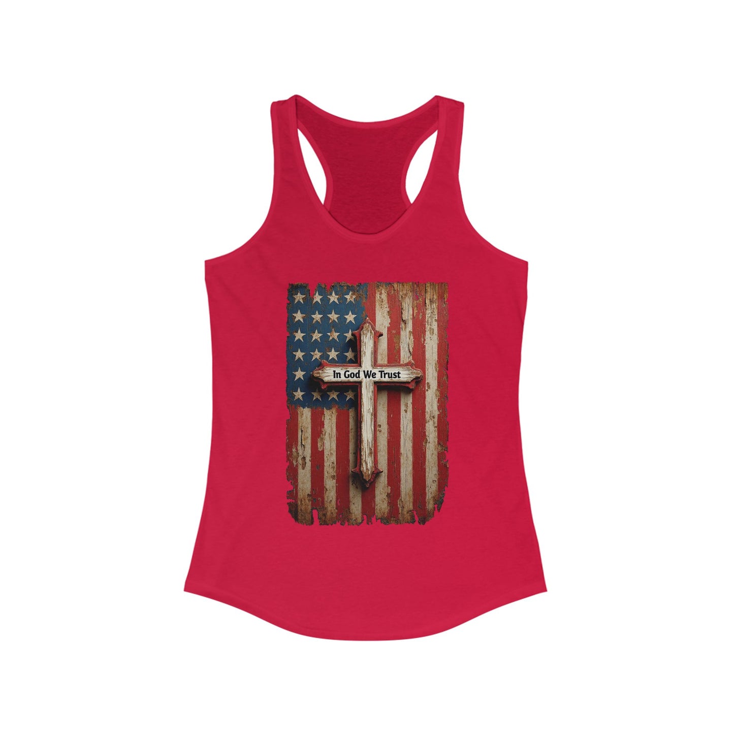 In God We Trust Patriotic Racerback Tank