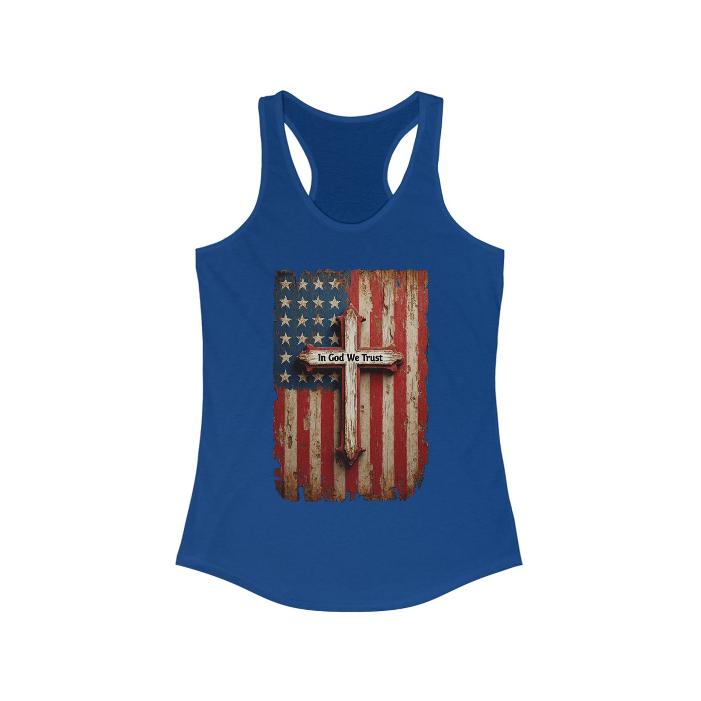 In God We Trust Patriotic Racerback Tank