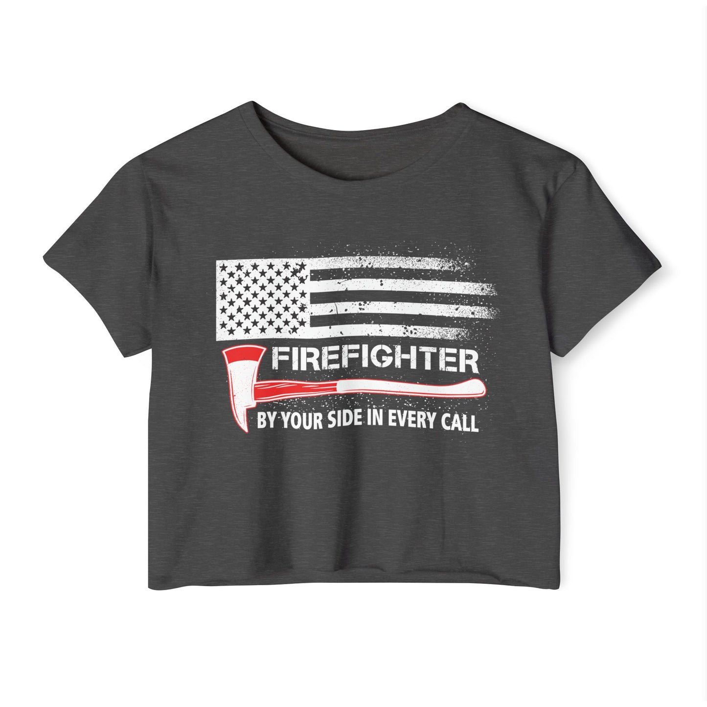 Firefighter Pride Crop Top – By Your Side in Every Call
