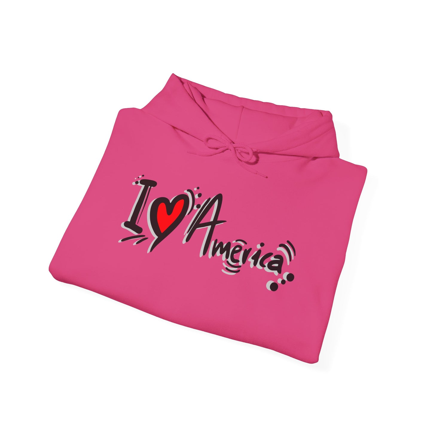 I Love America Unisex Hoodie Sweatshirt