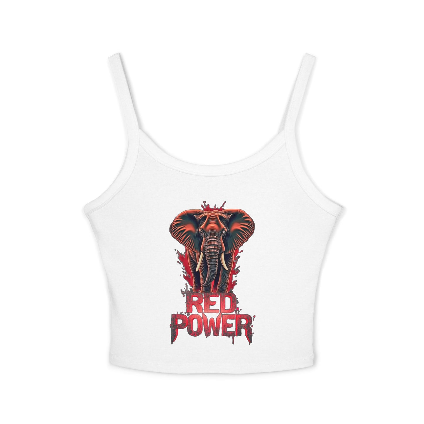 Red Power Patriotic Elephant Tank Top