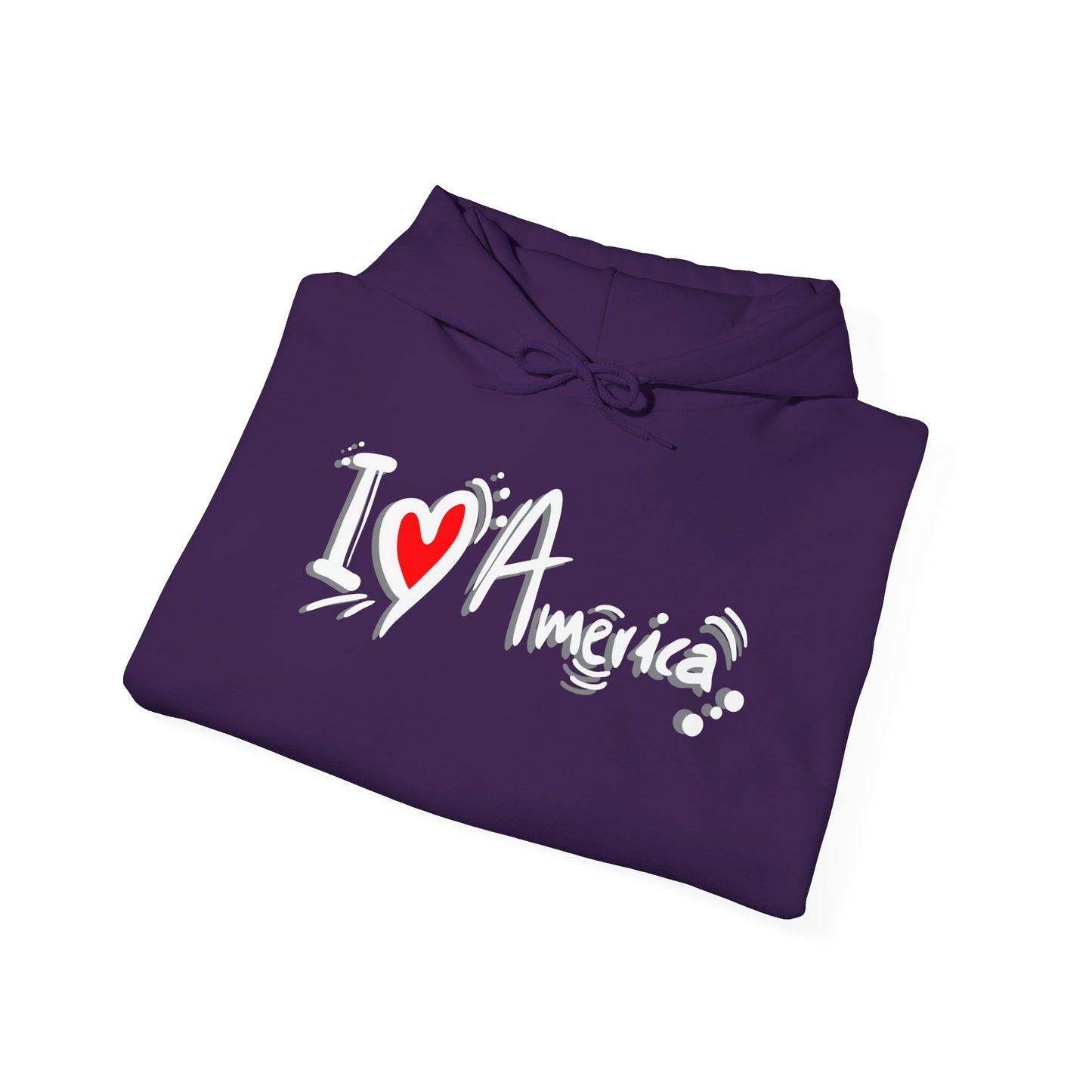 I Love America Unisex Hoodie Sweatshirt
