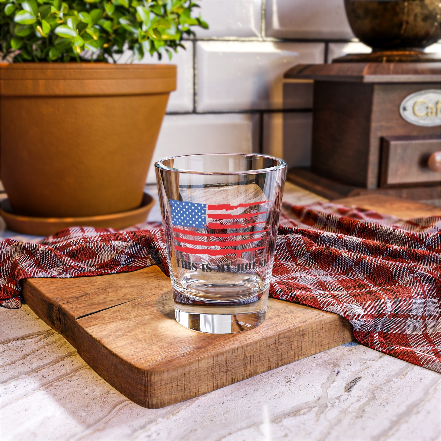 This Is My House Patriotic Shot Glass