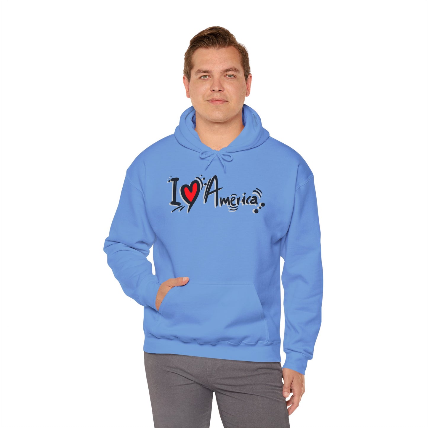 I Love America Unisex Hoodie Sweatshirt