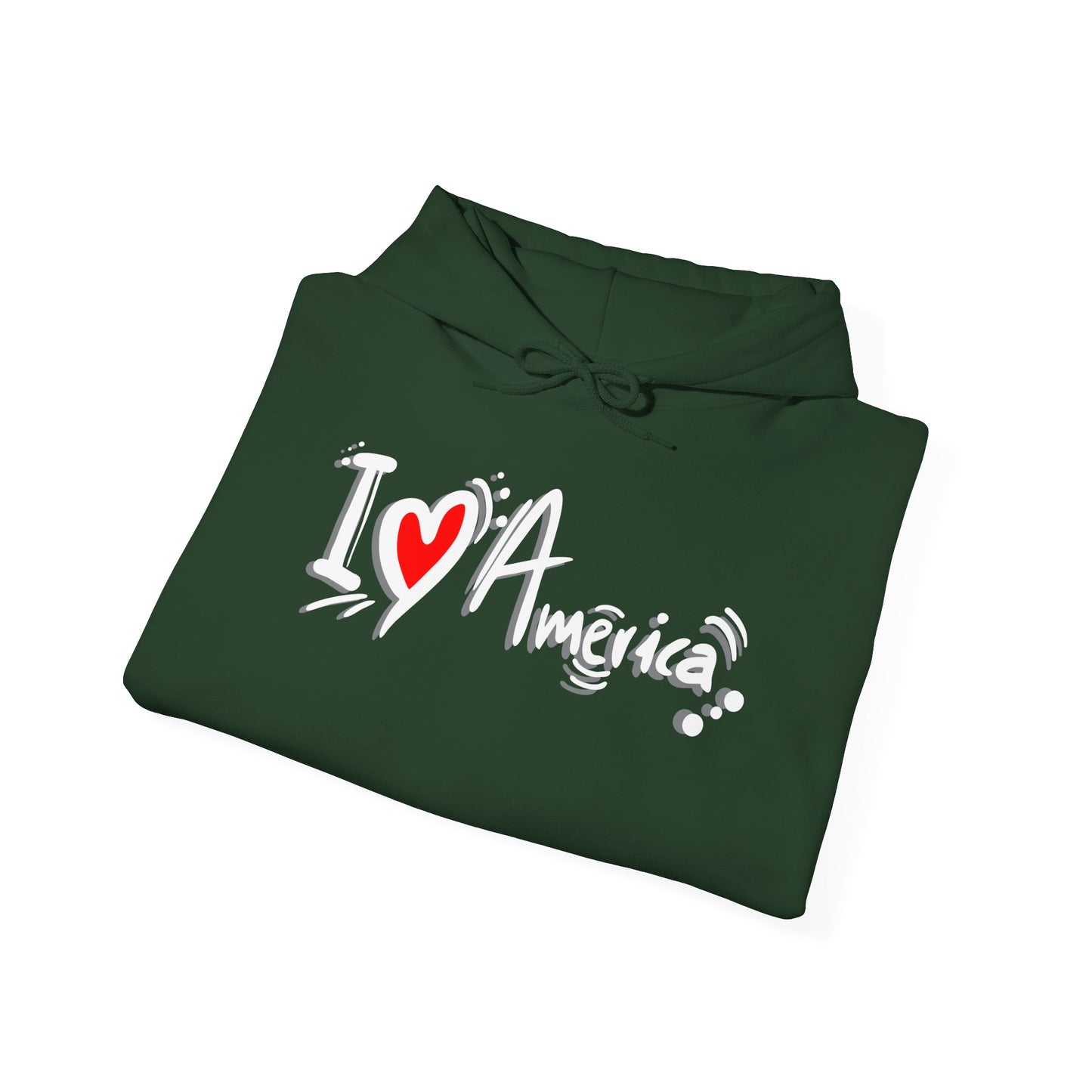 I Love America Unisex Hoodie Sweatshirt